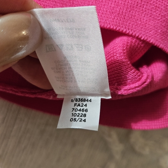 NWT Ann Taylor Petite Ribbed Blouson Sweater Dress Hot Pink Poppy XSP - Picture 11 of 11